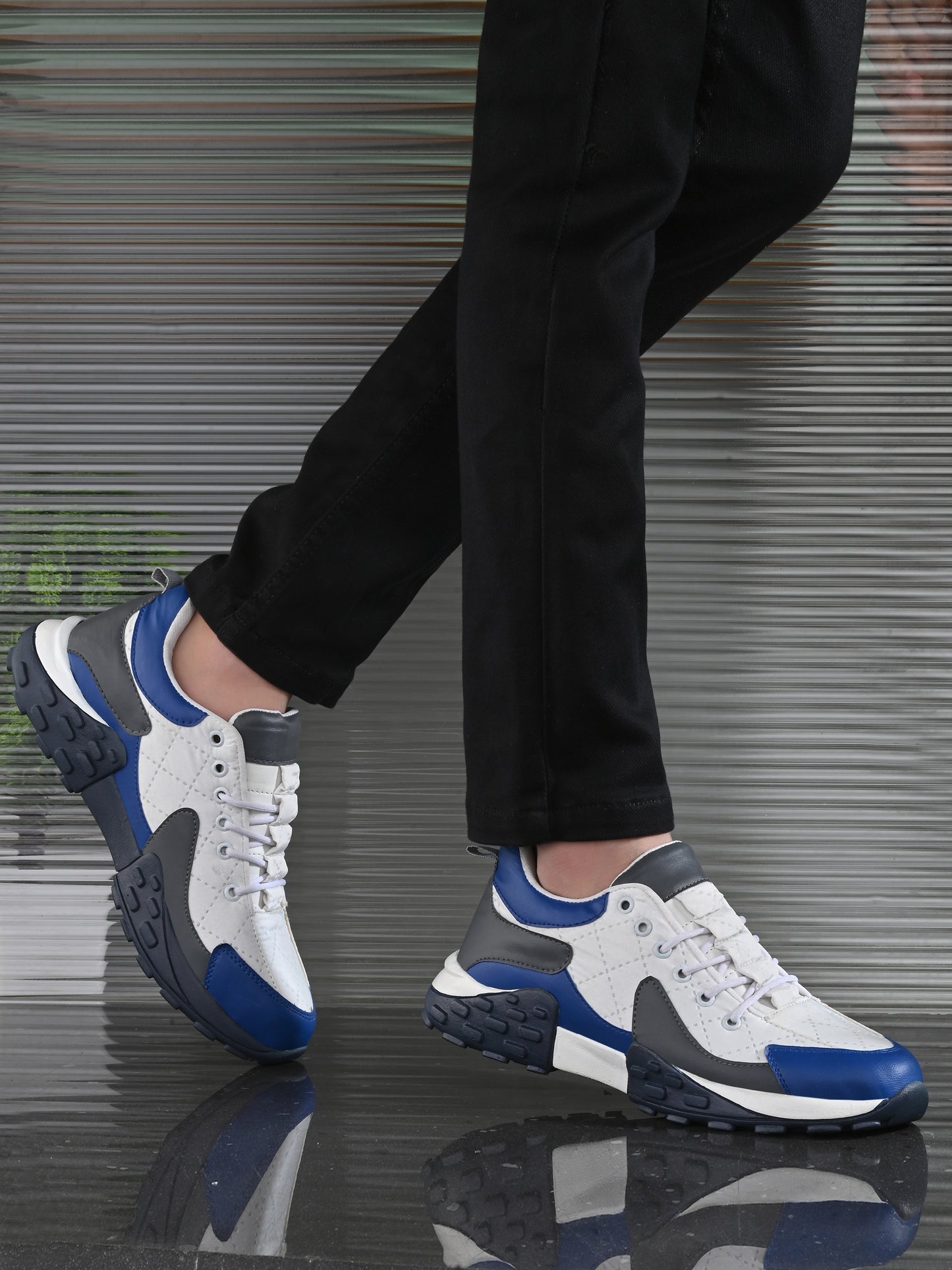 Velocity Cobalt Multi-Tone Sneakers – Royal Blue & Slate