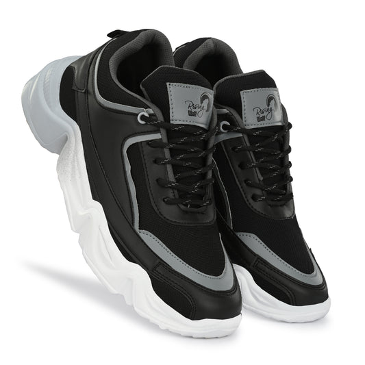 Apex Urban Chunky Sneakers – Stealth Black & Alabaster