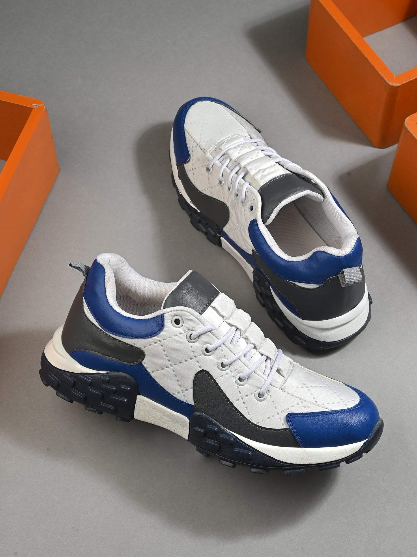Velocity Cobalt Multi-Tone Sneakers – Royal Blue & Slate