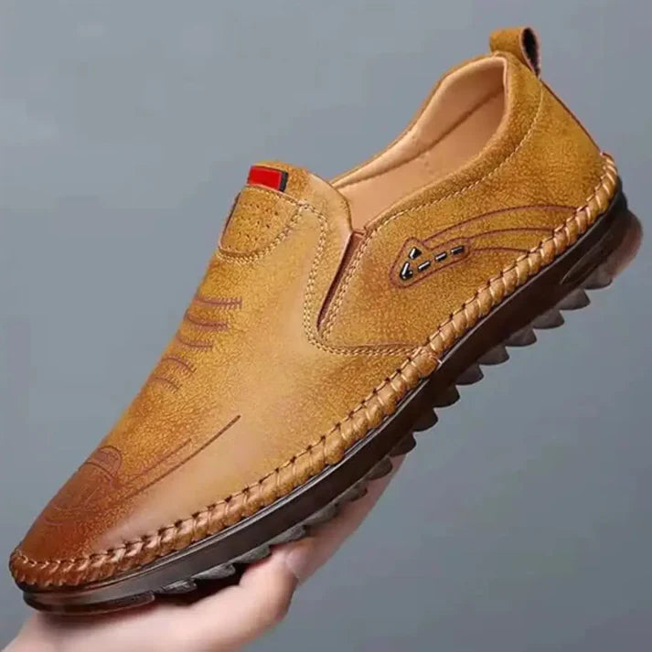 Heritage Tan Hand-Stitched Loafers – Classic Comfort
